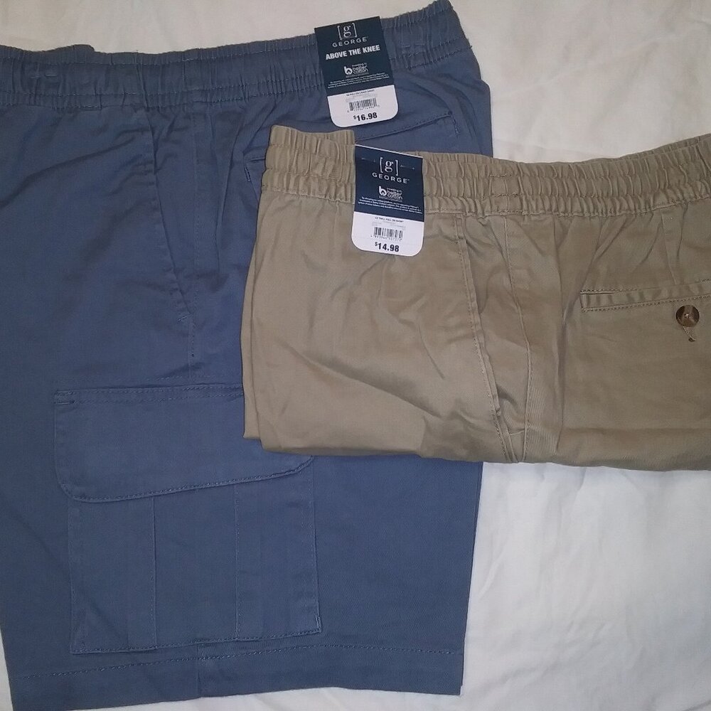 2 pair NWT George shorts, Med (32-34)